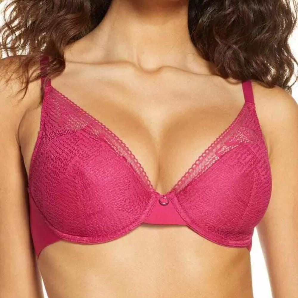 Chantelle Erika Lace Plunge Lightweight Bra